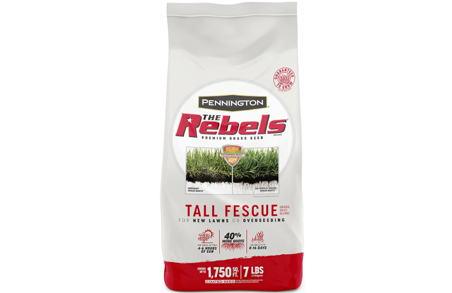 Pennington The Rebels Tall Fescue Grass Seeds for Lawn, 7 lb | Grass Seed Shade, Shade Tolerant Grass, 4 to 6 Hours of Sunlight, Heavy Traffic Durability