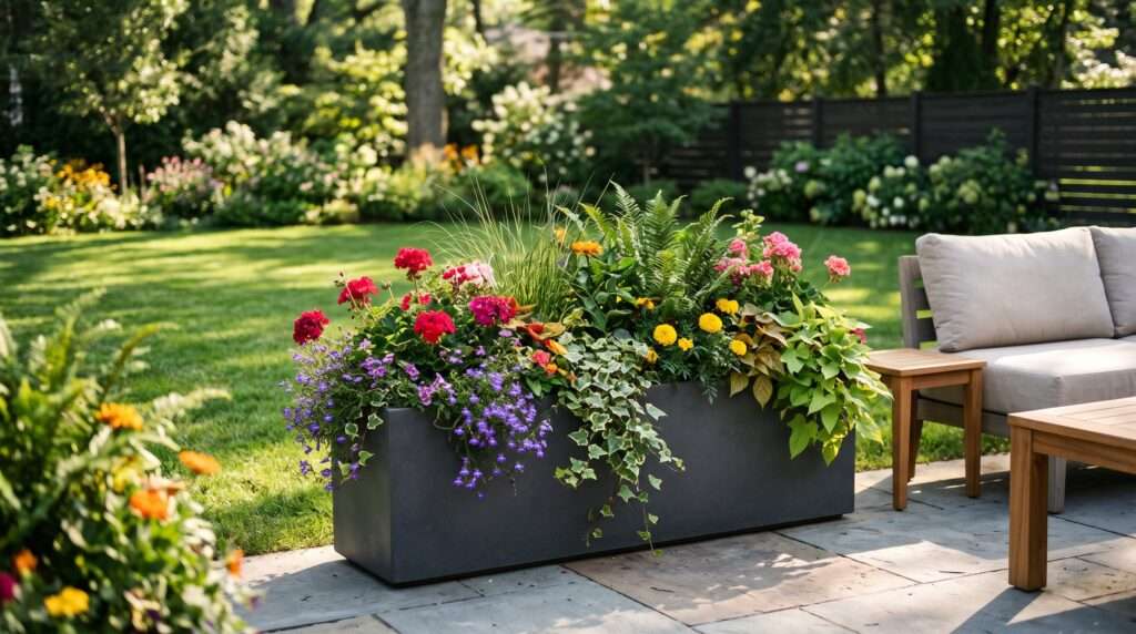 best rectangular planter box outdoor
