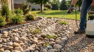 best weed and grass killer for rock beds