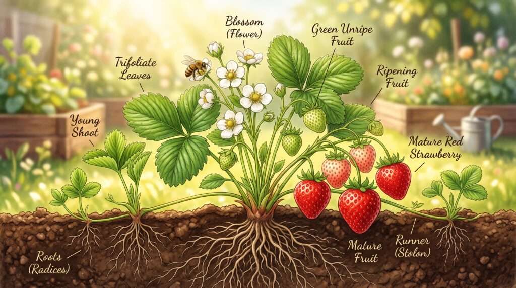 strawberry plant life cycle