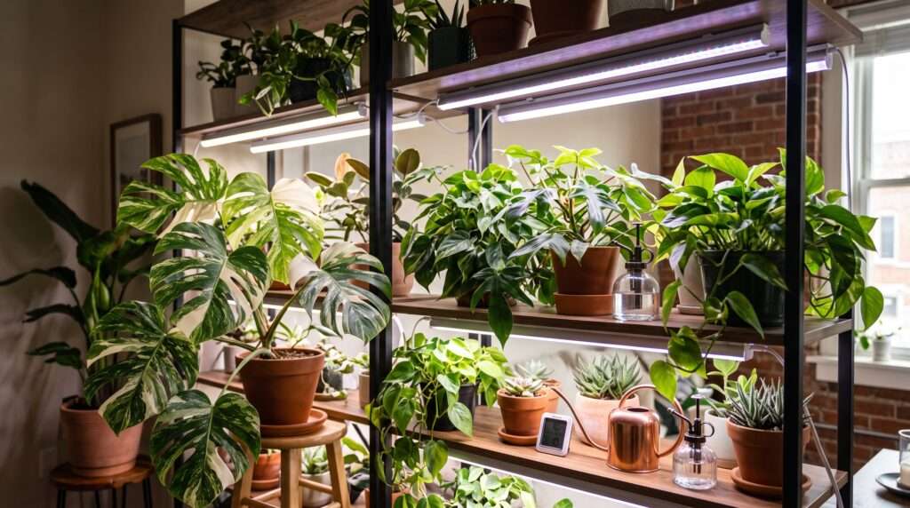 uv lights on plants